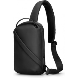 Black Sling Bag, Waterproof Men's Chest Bag Shoulder bags Crossbody Sling Backpack for Men