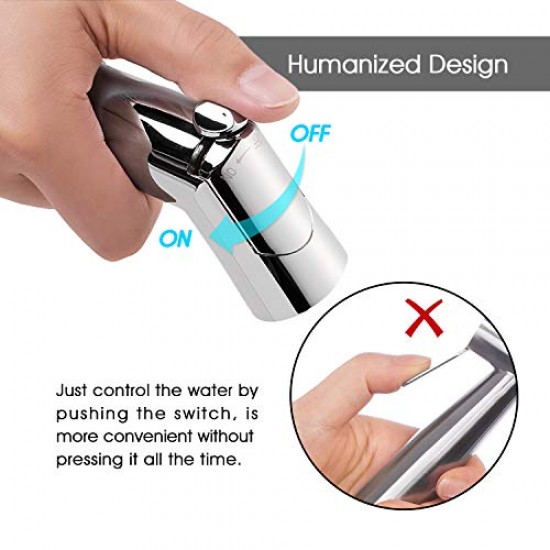 Bidet Sprayer for Toilet Handheld Sprayer Kit- Easy to Install, Great Hygiene with Less Money Spent (Chrome)