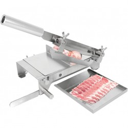 Manual Frozen Meat Slicer, Stainless Steel Meat Cutter Cleaver
