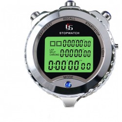 Stopwatch with Backlight,100 Lap Metal Stop Watch for Sports, Waterproof Stopwatches Timer for Sports and Competitions