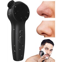 Facial Skin Care Products Men Women, Electric Face Scrubber Cleaning Brush for Bathroom Shower, Power Exfoliating Face Wash Brush Cleaner Nose Blackhead Remover Tools for Dry Oily Sensitive Skin