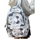 Travel Laptop Backpacks for Women & Men White Leaf Printed Cute Backpackfor Teens Girls , Casual Daypack Bookbag, Lightweight College Middle School Student Bags