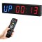 Large Interval Gym Clock for Workouts Size 20x4.7in. Operated by Remote Control 3 Inch
