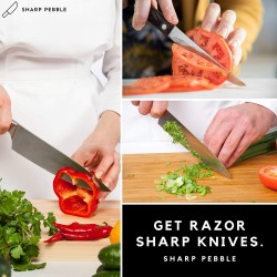 Extra Large Sharpening Stones Set - Whetstone Knife Sharpener Stones - Grits 400/1000/6000-Kitchen Knives Sharpener with NonSlip Bamboo Base & Flattening Stone