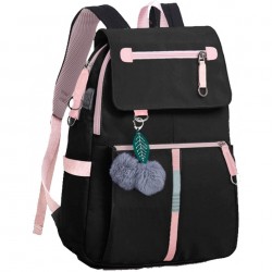 Teenage Girls Bookbag School Backpack Children Casual Daypack Schoolbag for Teens Black