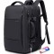 45L Expandable Travel Backpacks for Airplanes, Weekender Carry-on Backpack, 17.3” Laptop Backpack for Men & Women Black