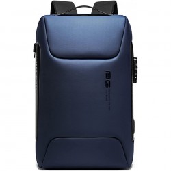 Business Travel Backpack Bag with USB Charging Port Lock, Sports car Concept Fashion Backpack Anti-Theft Laptop Backpack Blue