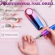 Professional Portable Electric Nail Drill 35000 RPM Acrylic Nail kit Remove Nail Gel, Portable File Machine for Salon Use or Home DIY (Gradient Blue)