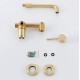 Wall Mount Bathroom Faucet Brushed Gold Bathroom Faucet Bathroom Sink Faucet with Single Handle and Rough in Valve Included
