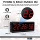 LED Gym Timer Interval Timer with Remote, Countdown/Up Wall Clock, Fitness Timer Stopwatch for Gym Home 1.8 inch