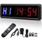 Interval Timer Count Down/Up Clock, 1.5" 6 Digits LED Gym Timer Stopwatch with Remote for Home Gym Fitness Workouts Garage