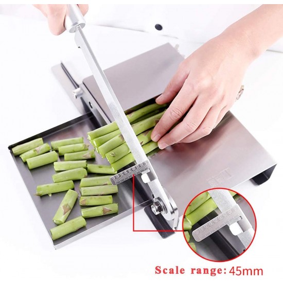 Manual Meat Slicer Meat Bone Cutter Machine Chinese Medicine Jerky Slicer Rib Chicken Fish Frozen Meat Vegetables Deli Food Slicing Machine Home Cooking Use