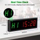 Interval Timer,LED Programmable Interval Wall Timers Fitness Training Gym Timer Count Down/Up Clock Stopwatch with Wireless Remote for Home Gym Workouts Fitness