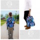 Backpack Cartoon Luminous with USB Charging Port and Lock &Pencil Case Daypack Shoulder Rucksack Laptop Bag Blue