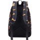 Waterproof Retro Colorful Printed Trendy Backpack for Women Cute School Backpack for Girls Dark Blue Fox