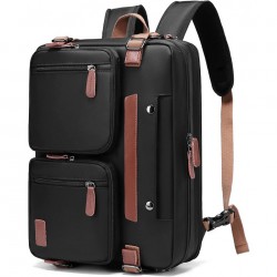 Laptop Backpack, Convertible Backpack 17.3 Carry Backpack Travel Backpack Water Resistant Scratch-Resistant Multifunctional Handbag Bag for Men business Students Outdoor Black