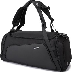 Gym Bag For Men, Dry And Wet Depart Pocket Sports Duffel Backpack With Shoes Compartment, Black