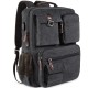 Vintage Canvas Laptop Backpacks School Backpack Men Women Rucksack Bookbags Grey
