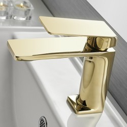 Basin Faucet Bathroom Sink Gold Faucet Single Handle Hole Faucet Basin Taps Grifo Lavabo Wash Hot Cold Mixer Tap