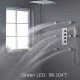 20 Inch Large Rain Shower System with Body Spray, LED Rain Showerhead Faucet with Handheld Combo Set, Flow Adjustable, Can Use All Functions At Once,Black
