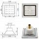 Thermostatic Shower System 16 Inch LED Square Rainfall Shower Head With 3 PCS Body Jets Set Bathroom Brass Ceiling Mounted Matte Black Shower Set