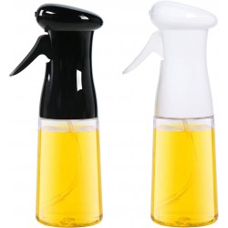 Oil Sprayer for Cooking 2 Pack, Food Grade Oil Sprayer Dispenser Mister, BPA-FREE Oil Spray Bottle, Multipurpose Sprayer for Air Fryer, Frying, Salad, Baking, BBQ, 7oz/200ml