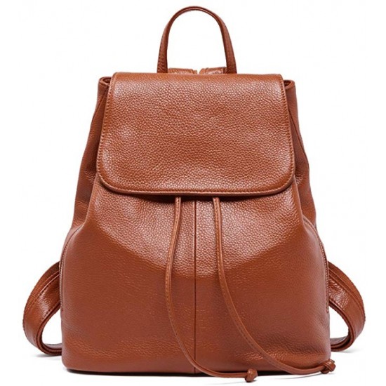 Real Genuine Leather Backpack for Women Elegant Ladies Travel School Shoulder Bag Purse Fashion School Bags 
