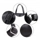 Genuine Leather Backpack for Elegant Ladies Travel Shoulder Bag Women Black